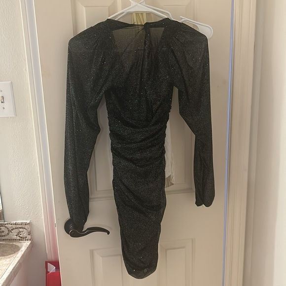 Black/Silver Formal Mini Dress - Picture 2 of 3